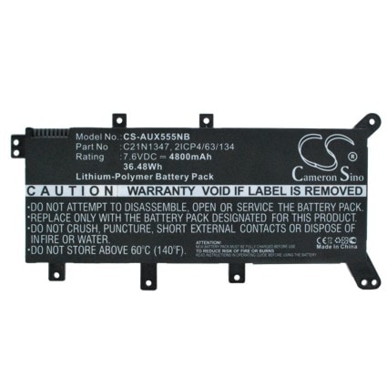 Batteri till Notebook, Bärbar dator för Asus X555, X555LD, X555LA m.fl.