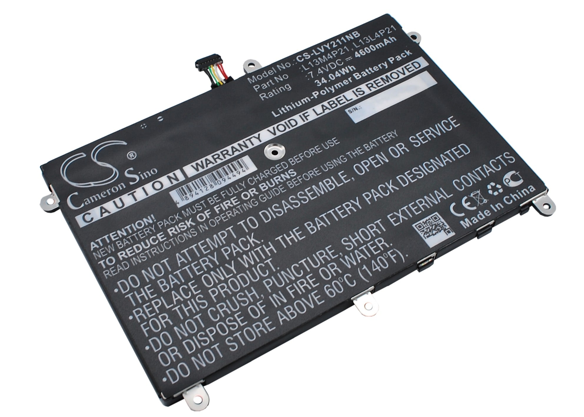 Batteri till Notebook, Bärbar dator för Lenovo Yoga 2 11, Yoga 2 11 11.6" m.fl.