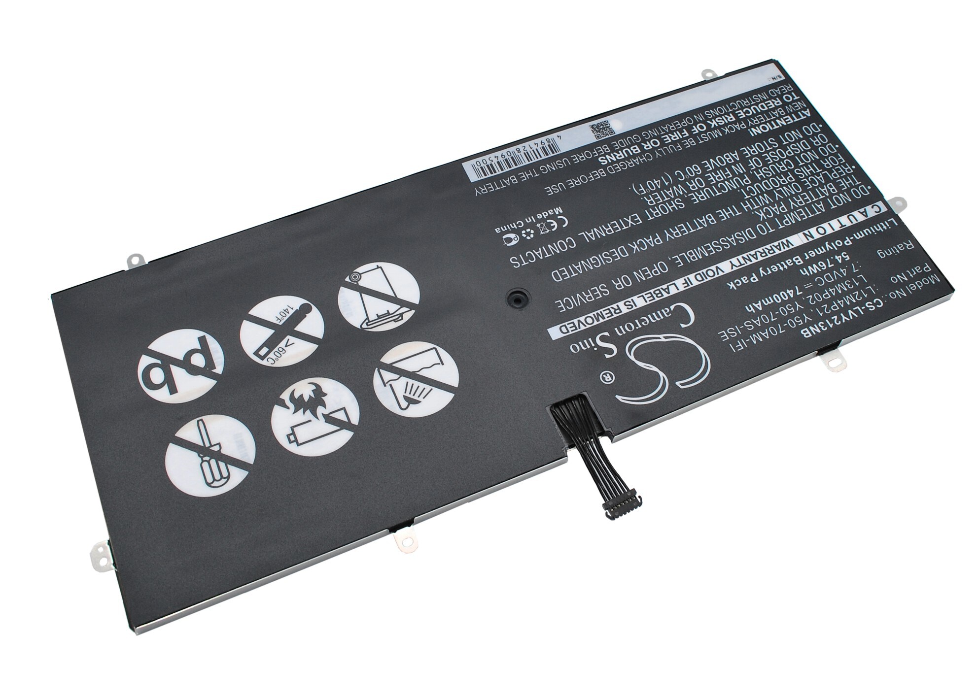 Batteri till Notebook, Bärbar dator för Lenovo Yoga 2 Pro Ultrabook, Yoga 2 Ultrabook m.fl.