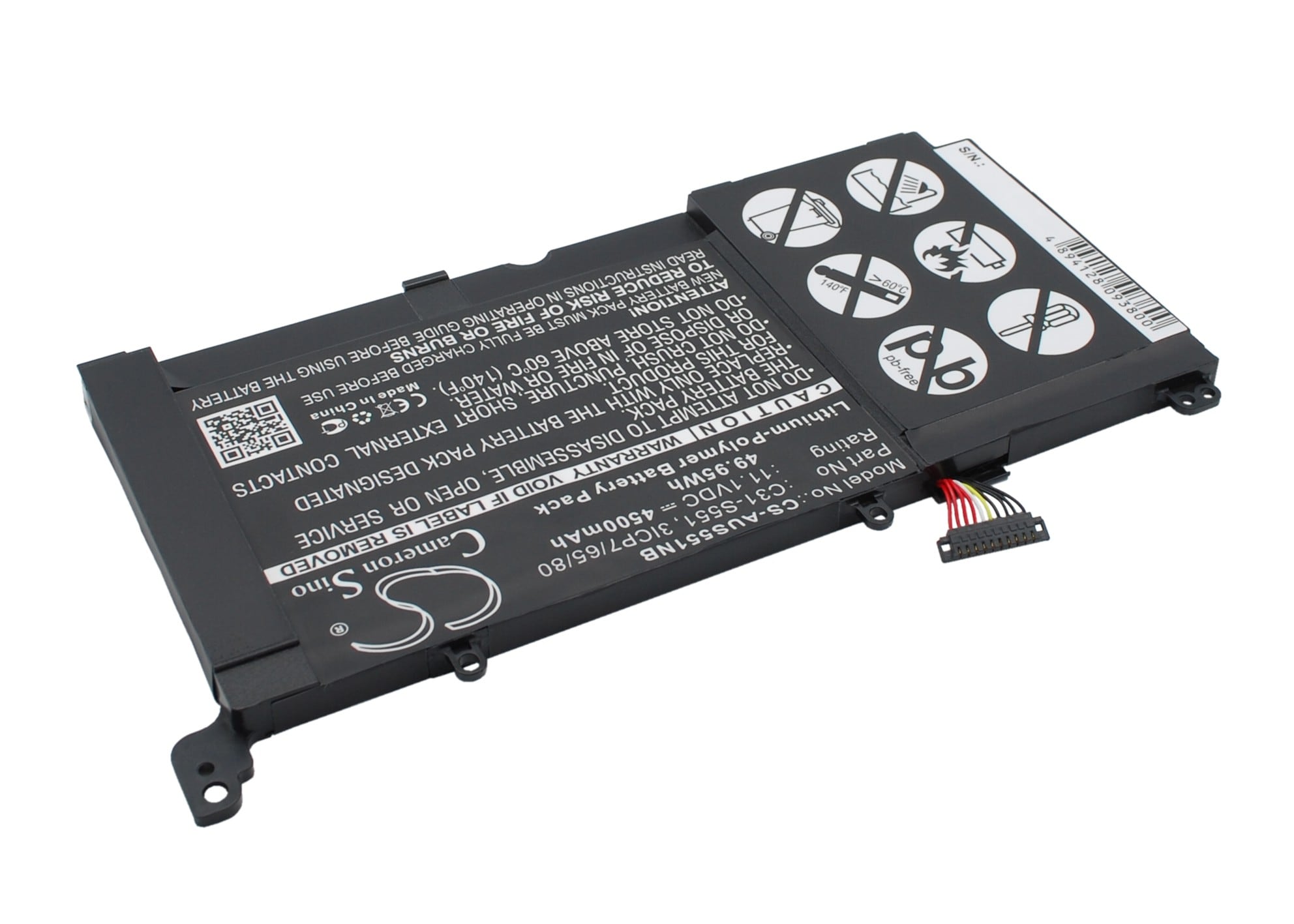 Batteri till Notebook, Bärbar dator för Asus VivoBook S551L, VivoBook S551LA m.fl.