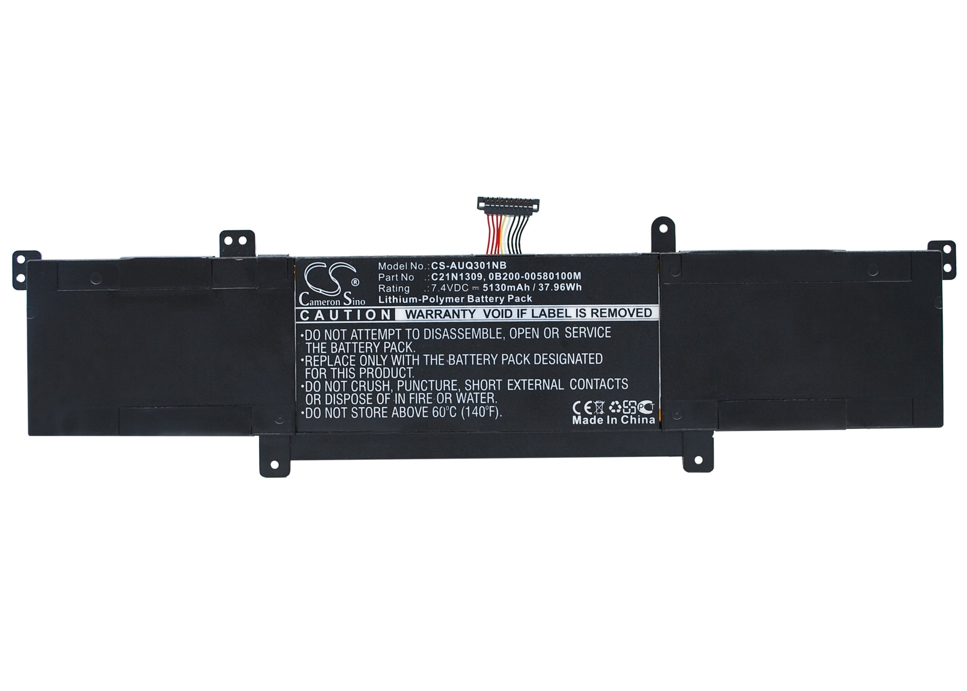 Batteri till Notebook, Bärbar dator för Asus VivoBook Q301, VivoBook Q301L m.fl.