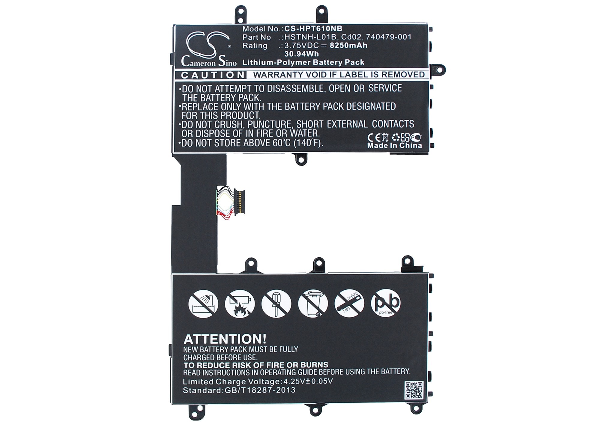 Batteri till Notebook, Bärbar dator för HP Omni 10, Pro Tablet 610, HSTNH-Q12C m.fl.