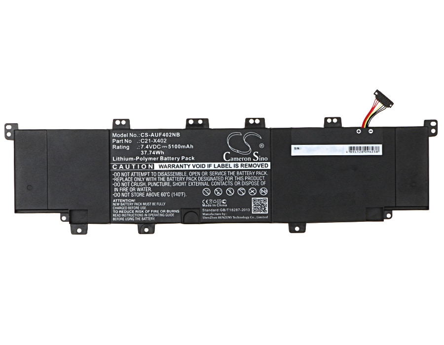 Batteri till Notebook, Bärbar dator för Asus F402C, F402CA-WX102H, X402CA-WX094D m.fl.