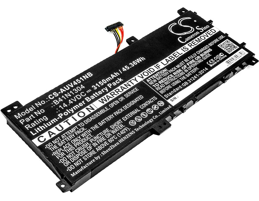 Batteri till Notebook, Bärbar dator för Asus VivoBook V451LA, VivoBook V451LA-DS51T