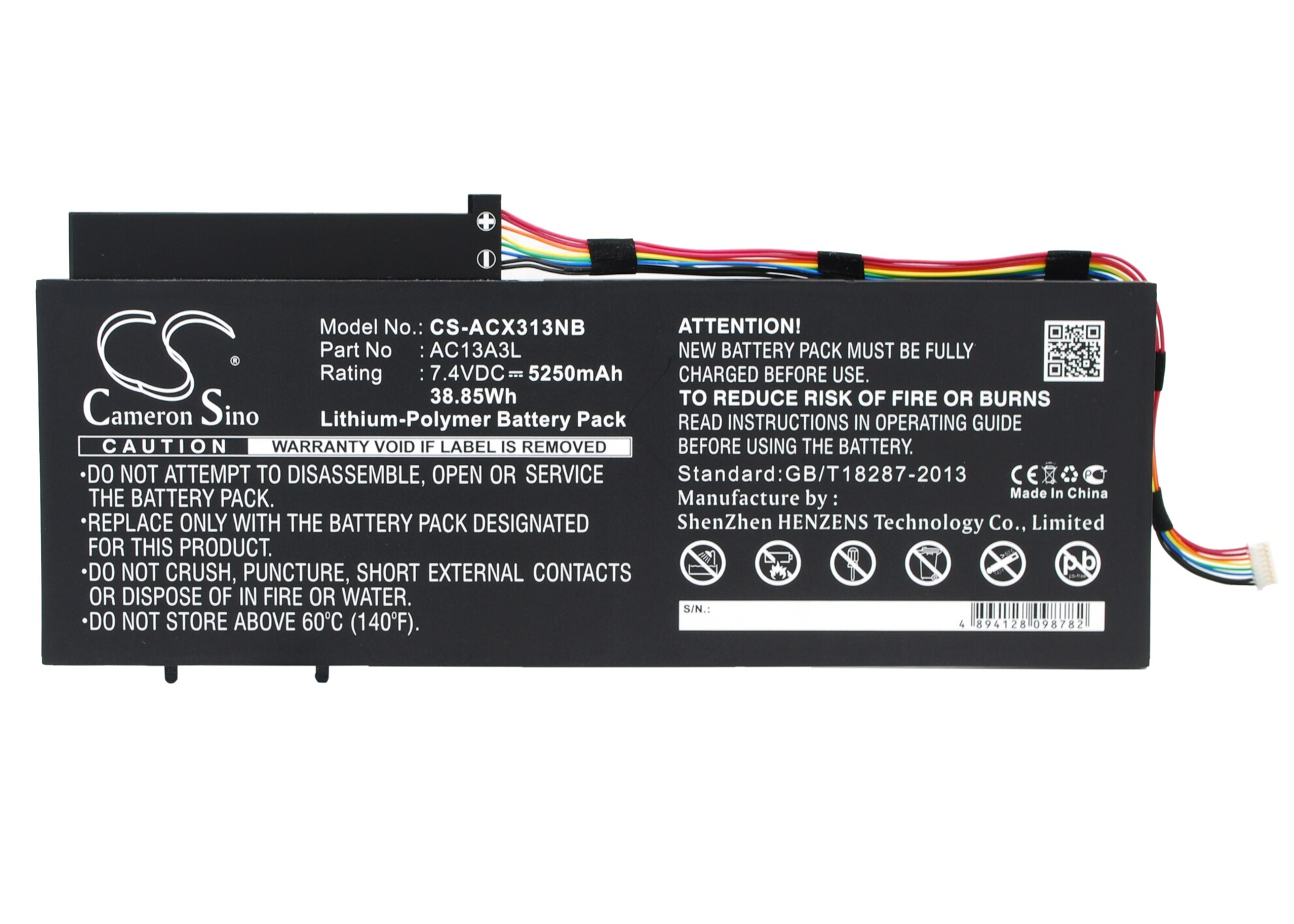 Batteri till Notebook, Bärbar dator för Acer Aspire P3-171, Aspire P3-171-6820 m.fl.