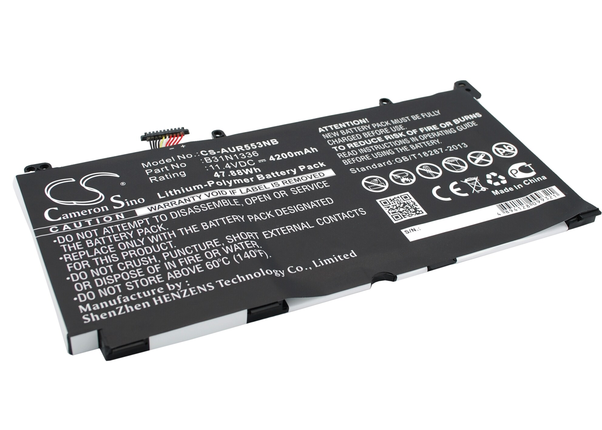 Batteri till Notebook, Bärbar dator för Asus R553LN, R553LN-XO106H-BE, R553LF m.fl.
