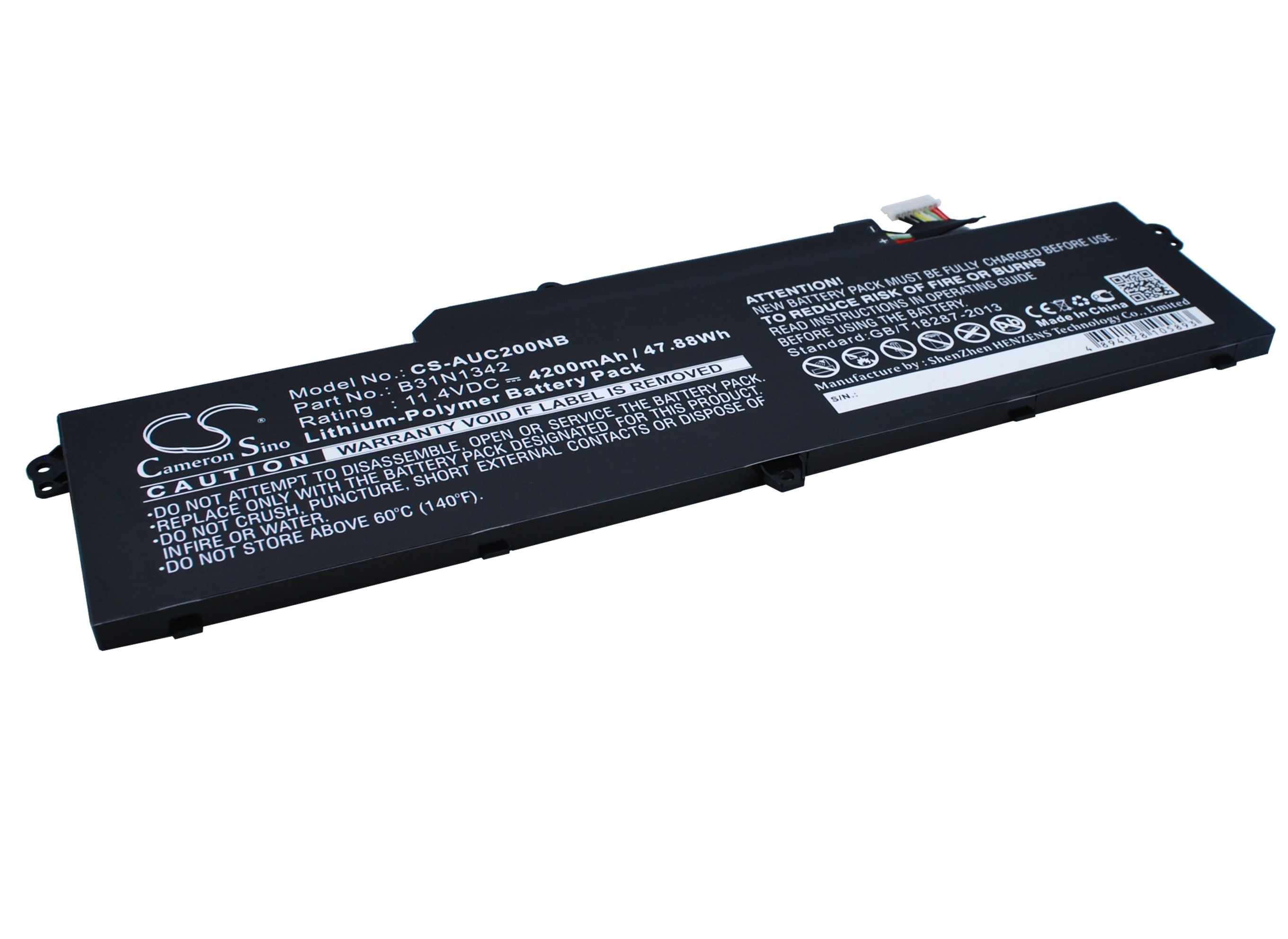 Batteri till Notebook, Bärbar dator för Asus Chromebook C200, Chromebook C200M m.fl.
