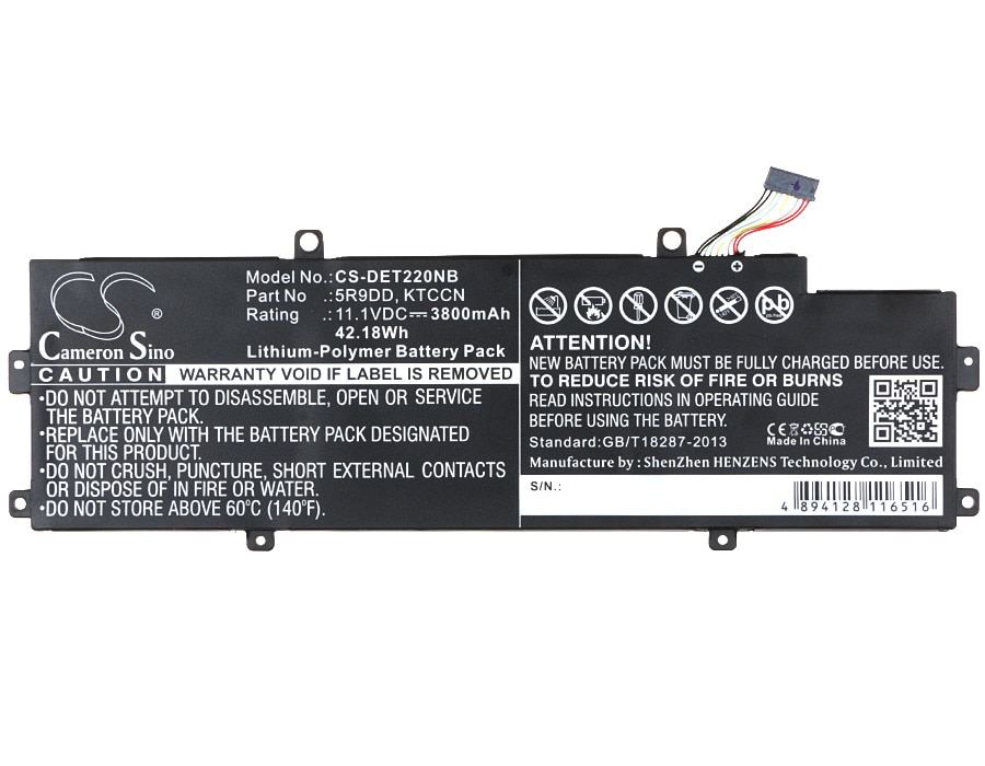 Batteri till Notebook, Bärbar dator för DELL Chromebook 11 3120, P22T m.fl.