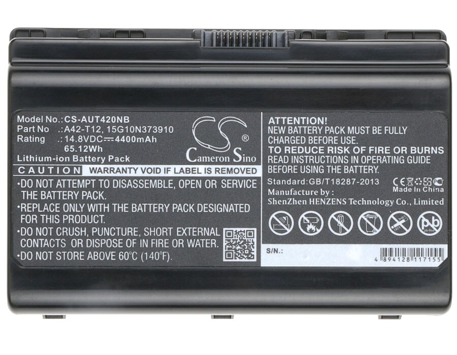 Batteri till Notebook, Bärbar dator för Asus T12ER