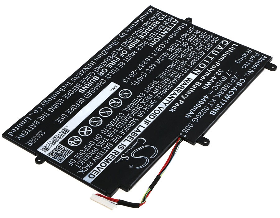 Batteri till Notebook, Bärbar dator för Acer Aspire Switch 11 SW5-173, Switch 11 m.fl.
