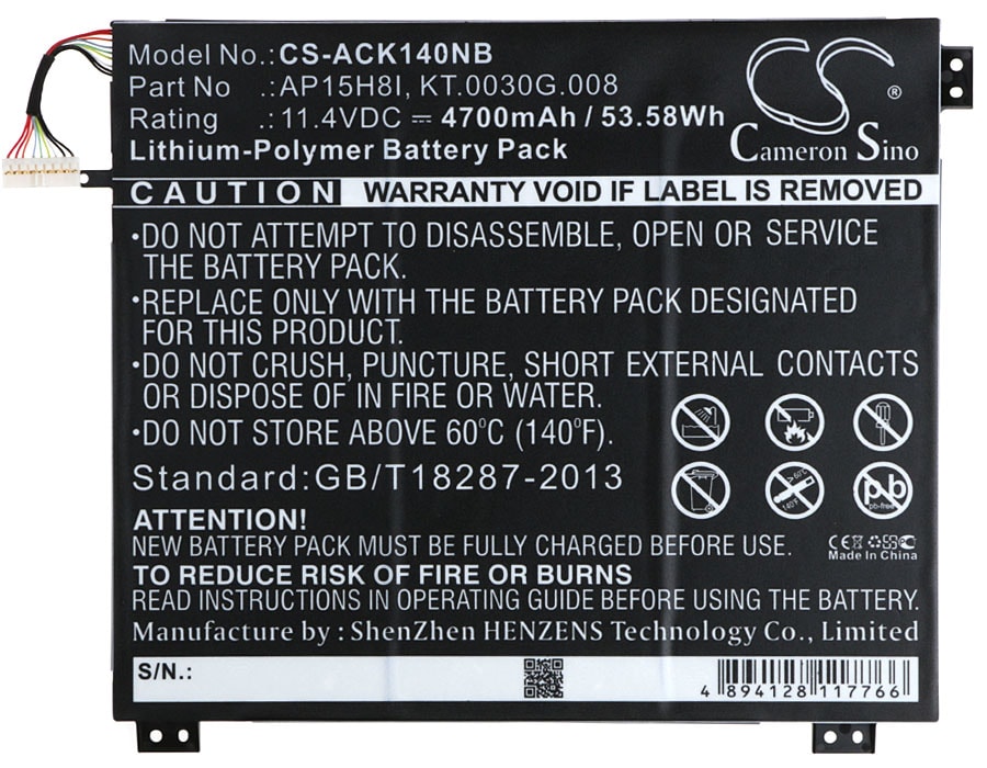 Batteri till Notebook, Bärbar dator för Acer Aspire One Cloudbook 14 m.fl.