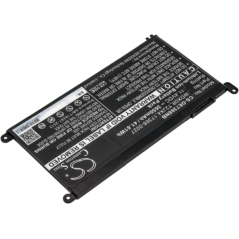 Batteri till Notebook, Bärbar dator för DELL INS 13MF PRO-D1508TS, Inspiron 13 7368 m.fl.