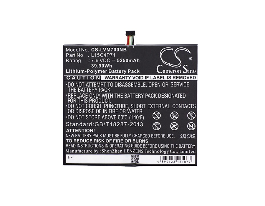 Batteri till Notebook, Bärbar dator för Lenovo MIIX 700, MIIX 700-12ISK m.fl.