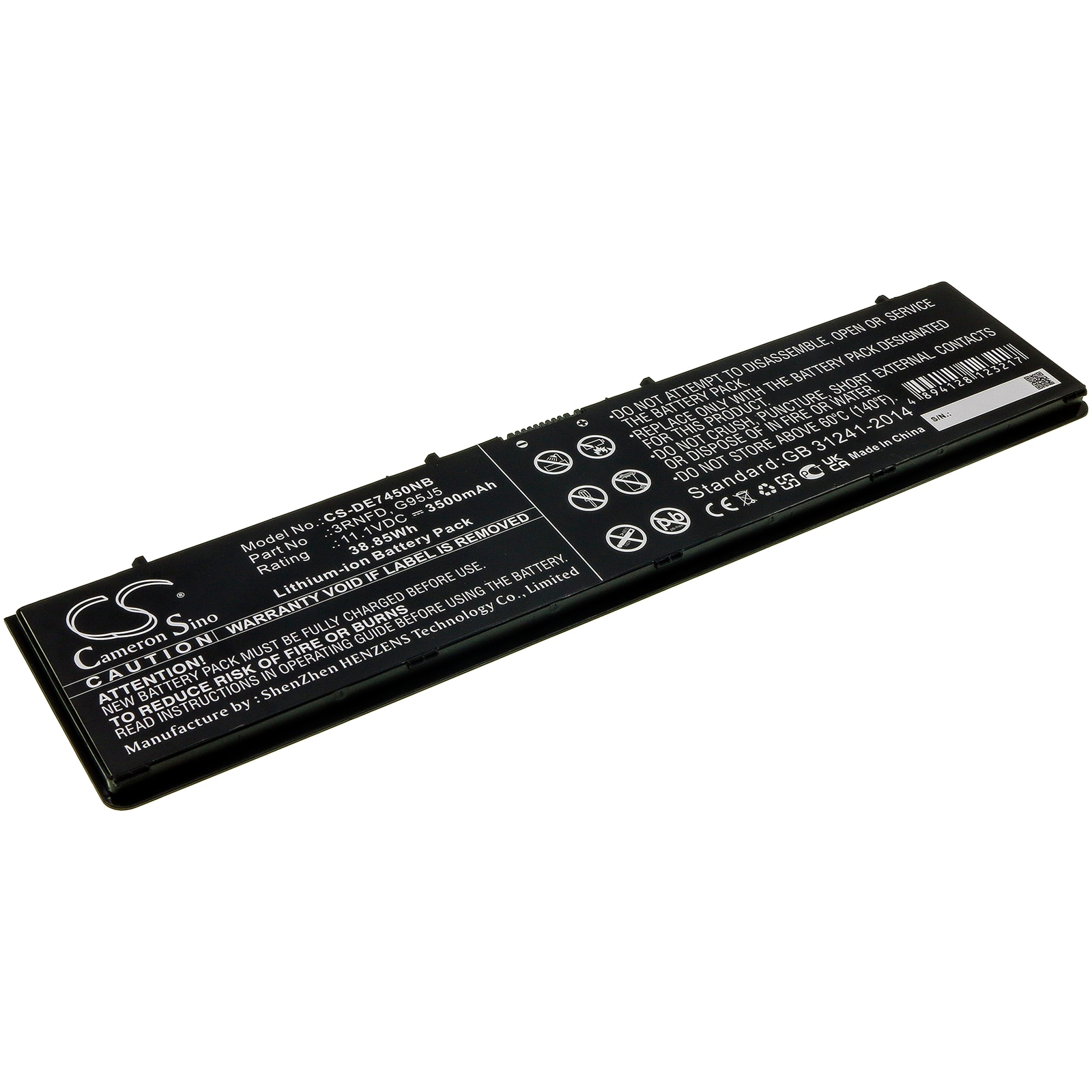 Batteri till Notebook, Bärbar dator för DELL Latitude 14 E7450, Latitude 14 E7440 m.fl.