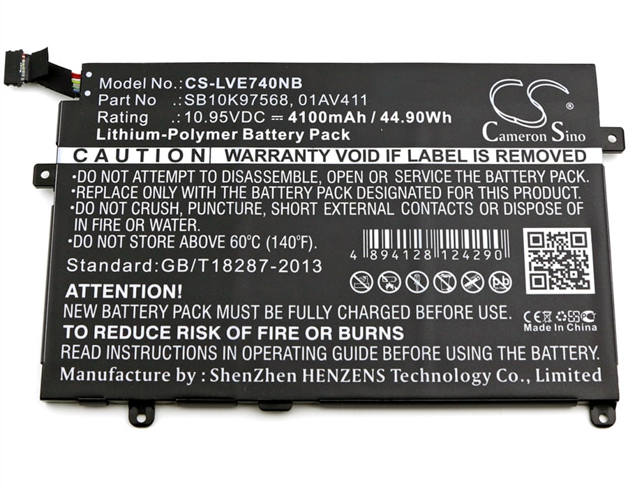 Batteri till Notebook, Bärbar dator för Lenovo Thinkpad E470, Thinkpad E470C m.fl.