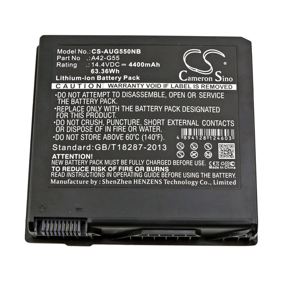 Batteri till Notebook, Bärbar dator för Asus G55, G55VW-DH71-CA, G55XI361VW-BL m.fl.
