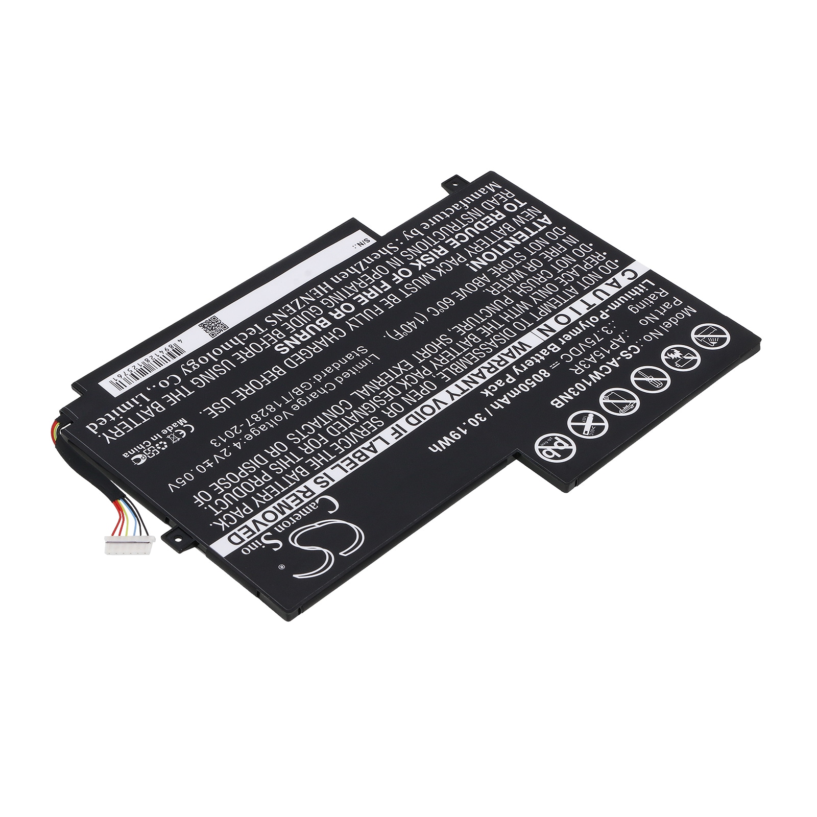 Batteri till Notebook, Bärbar dator för Acer Aspire Switch 10E, SW3-013, SW3-013-1566