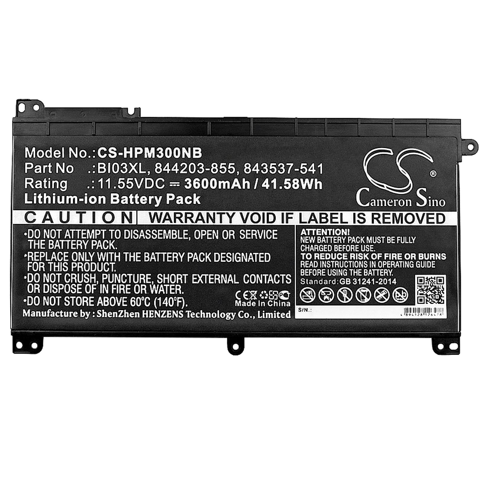 Batteri till Notebook, Bärbar dator för HP Pavilion X360 13-U113TU, Pavilion M3-U m.fl.