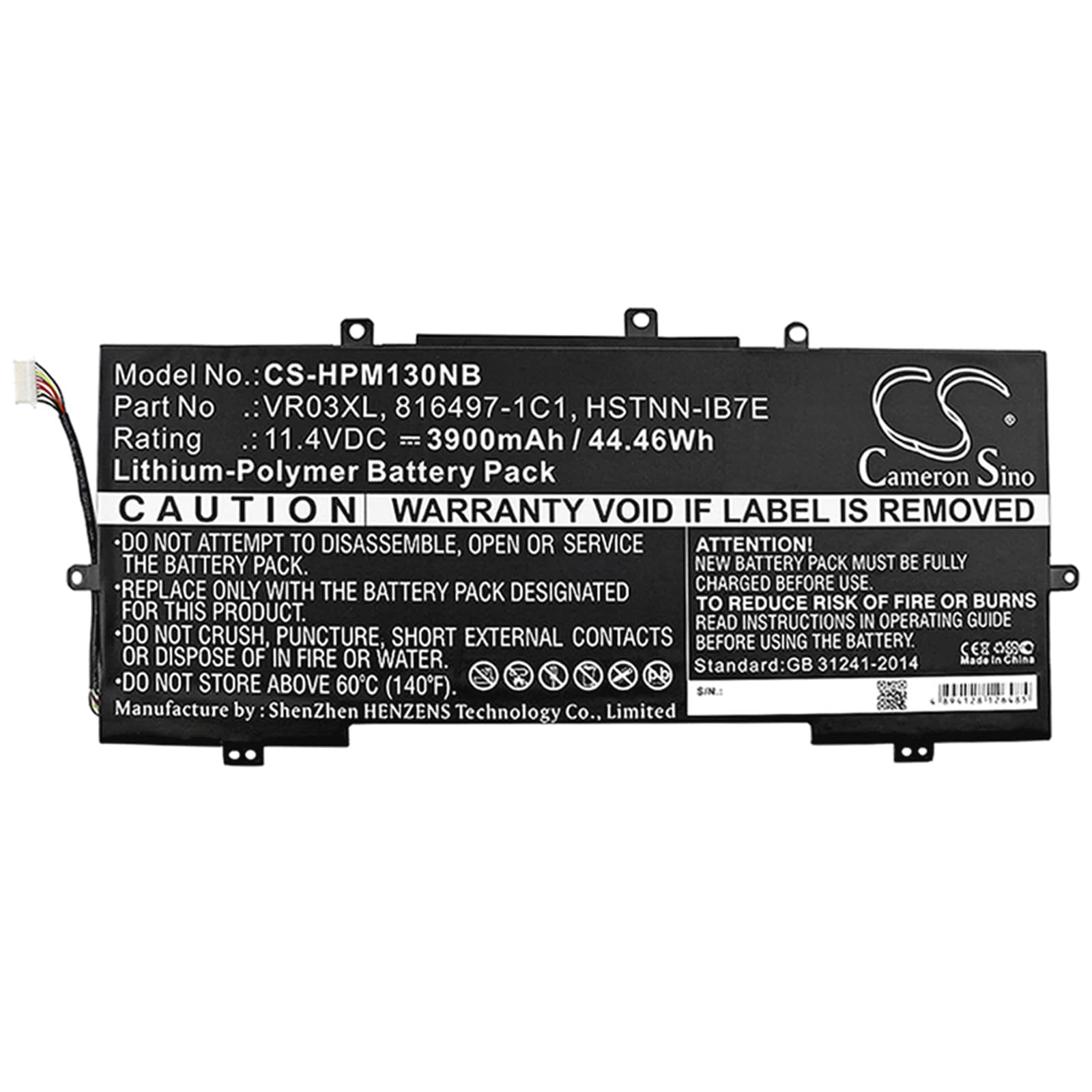 Batteri till Notebook, Bärbar dator för HP Pavilion 13-D, Pavilion 13-D023TU m.fl.