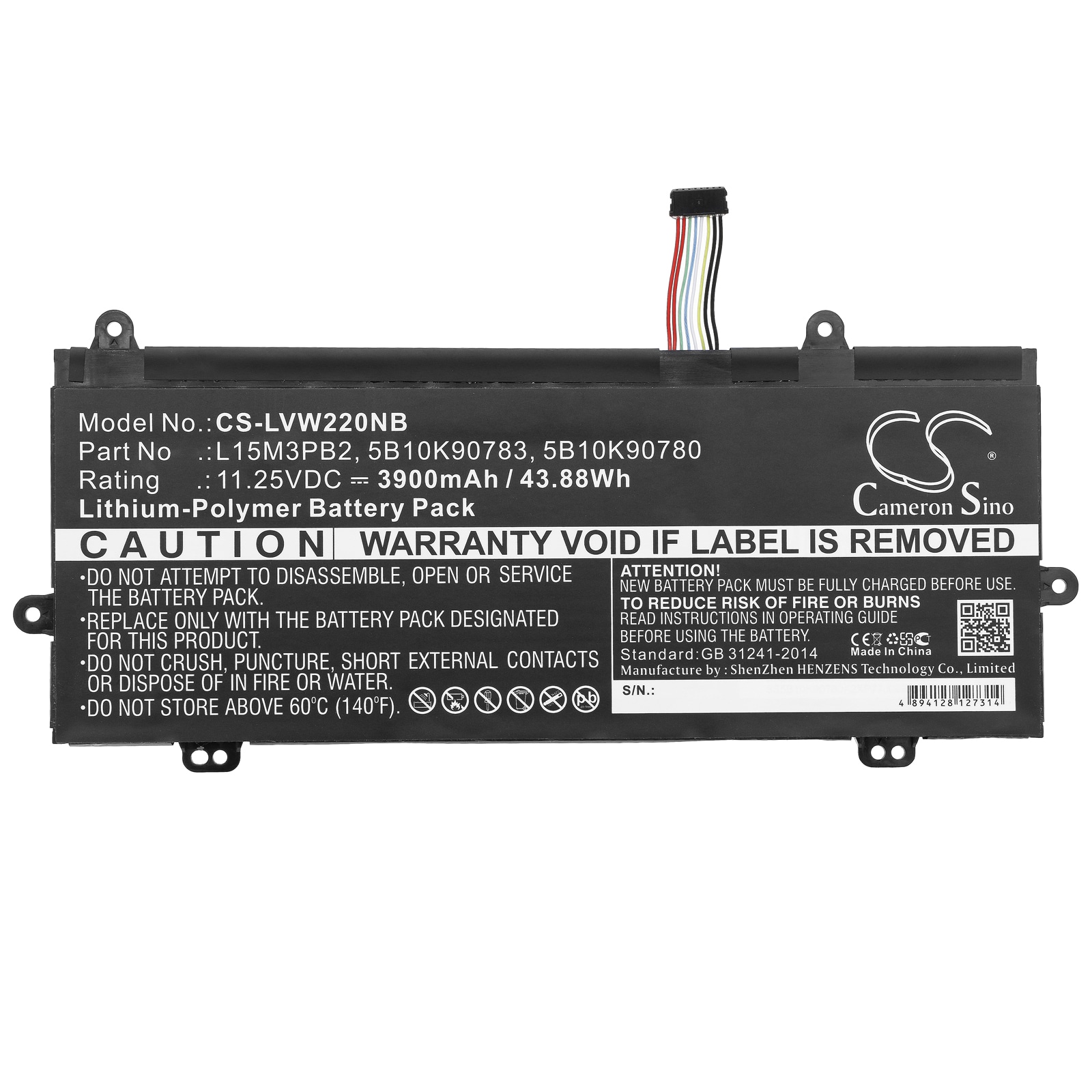 Batteri till Notebook, Bärbar dator för Lenovo N22 Winbook, 80SF0000US, iDeapad N22 m.fl.