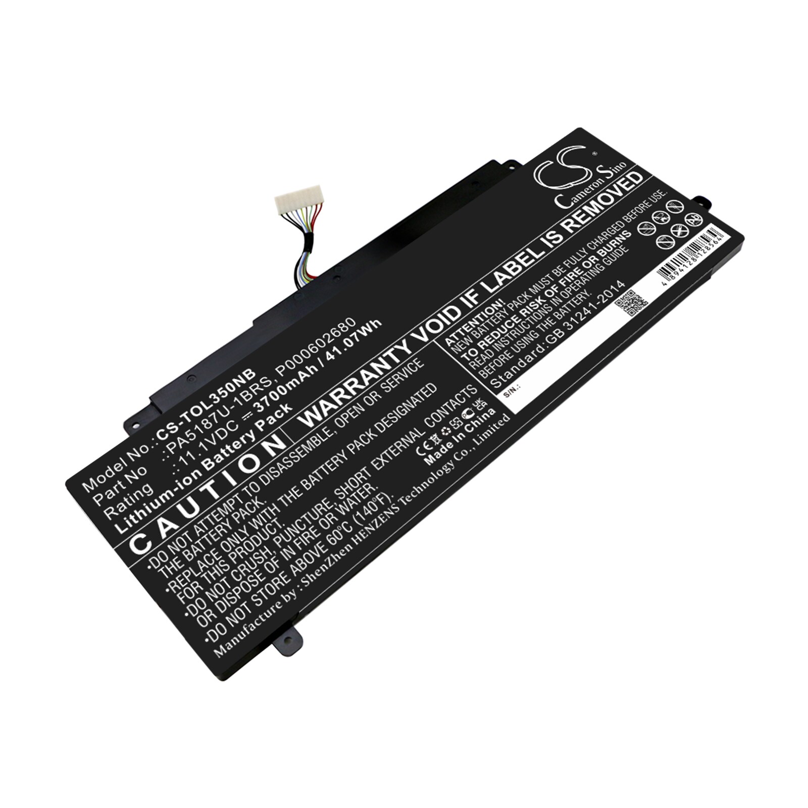 Batteri till Notebook, Bärbar dator för Toshiba Satellite Click 2 L35W-B3204