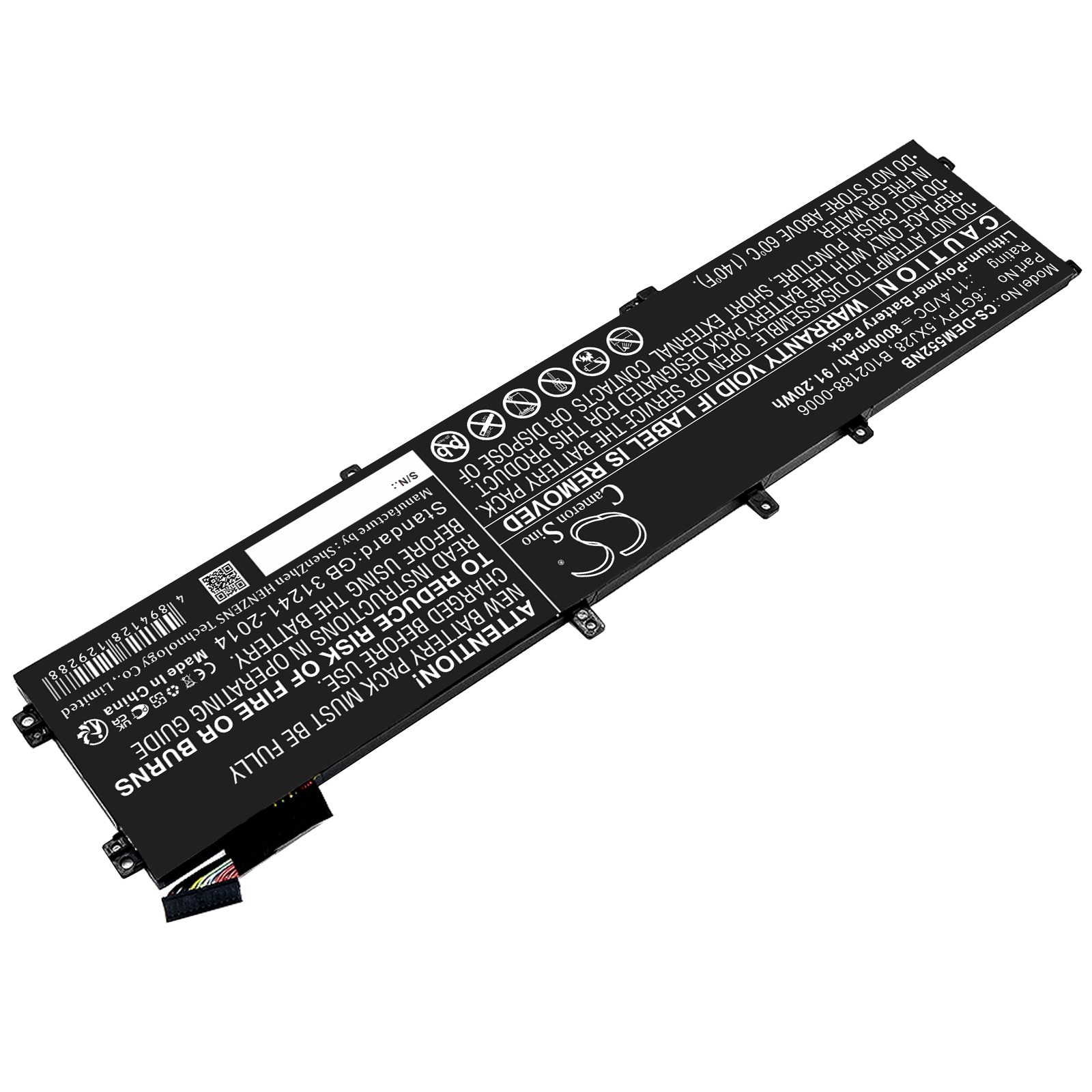 Batteri till Notebook, Bärbar dator för DELL XPS 15 9560, XPS 15 9560 i7-7700HQ m.fl.