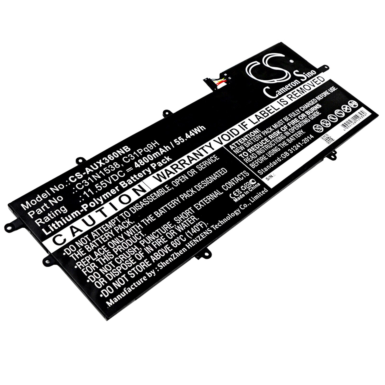 Batteri till Notebook, Bärbar dator för Asus UX360UA, Q324UA, UX360UA-1C m.fl.