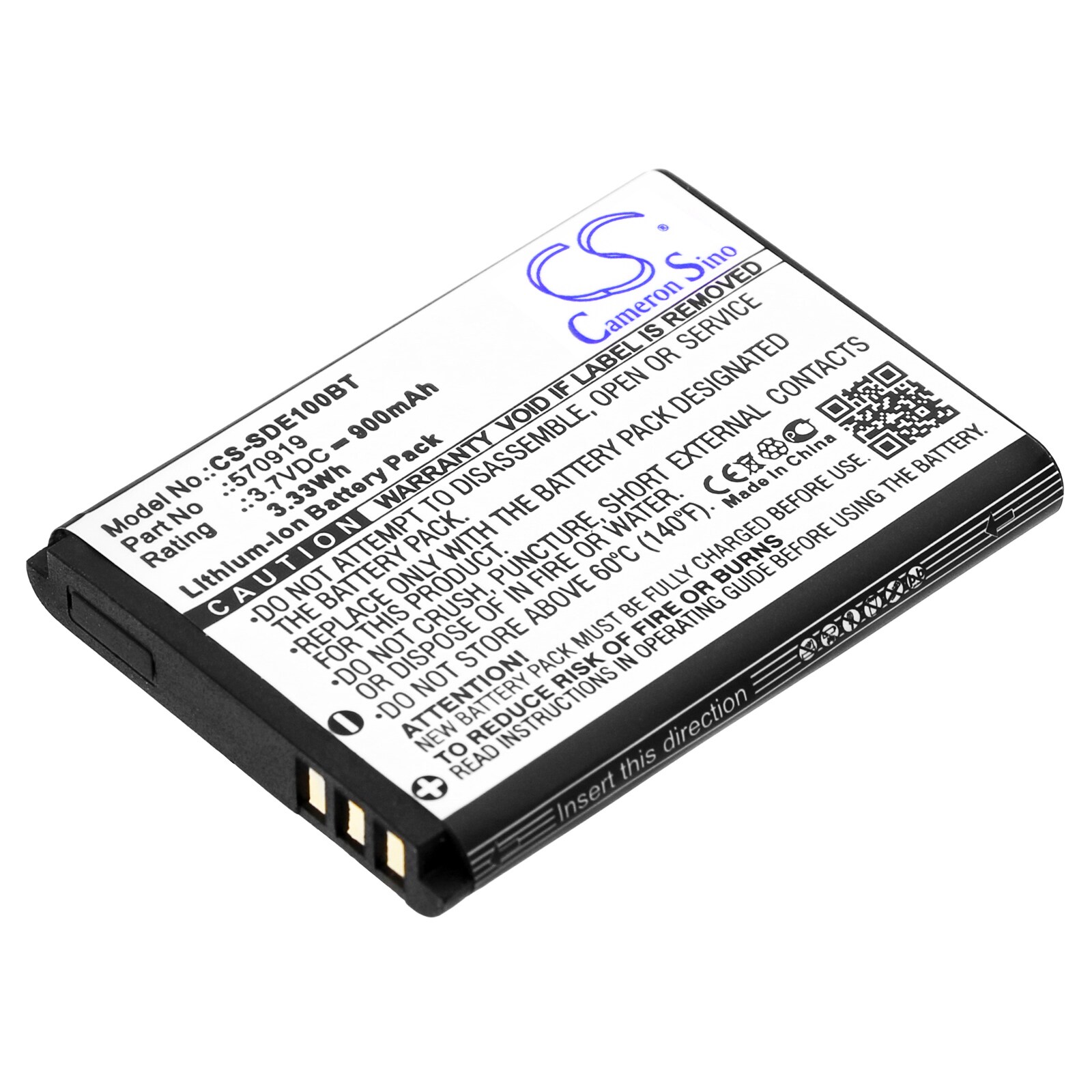 Batteri till Larmsystem för SEDEA S5, elegant 10