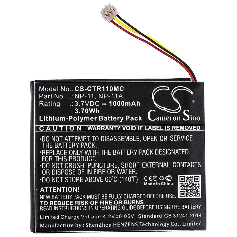 Batteri till Kamera för Casio TR Mini, TR-M11