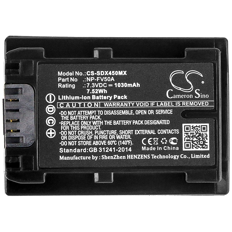 Batteri till Kamera för Sony FDR-AX40, FDR-AX45, FDR-AX60 m.fl.