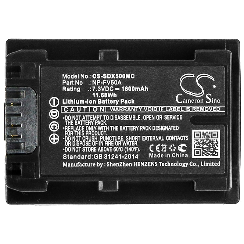 Batteri till Kamera för Sony FDR-AX40, FDR-AX45, FDR-AX60 m.fl.