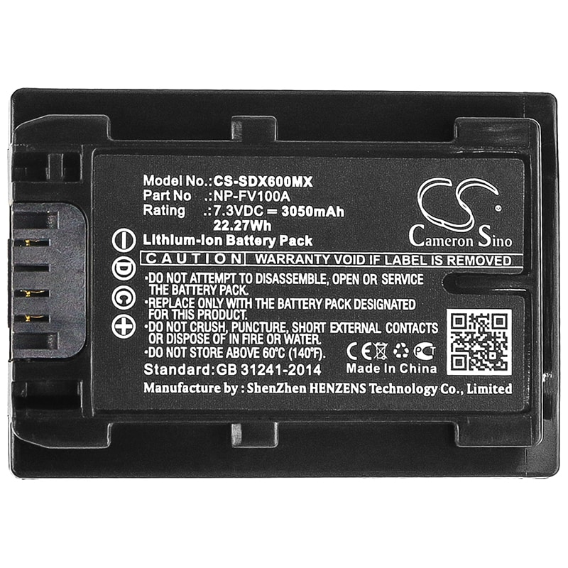 Batteri till Kamera för Sony FDR-AX40, FDR-AX45, FDR-AX60 m.fl.