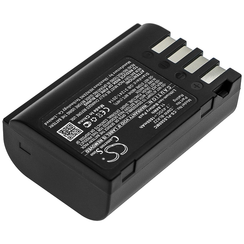 Batteri till Kamera för Panasonic Lumix DC-S5, Lumix DC-S5K, Lumix GH5 m.fl.