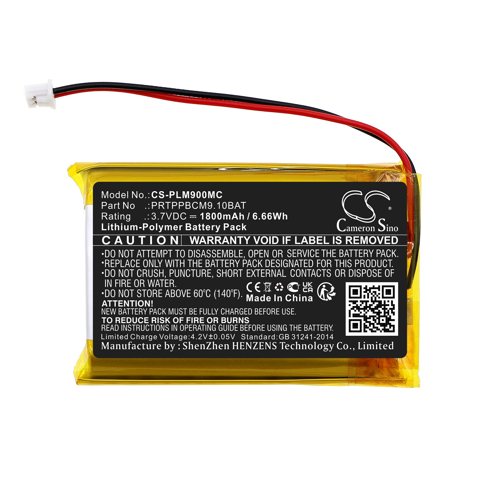 Batteri till Kamera för Pyle PPBCM9, PPBCM10