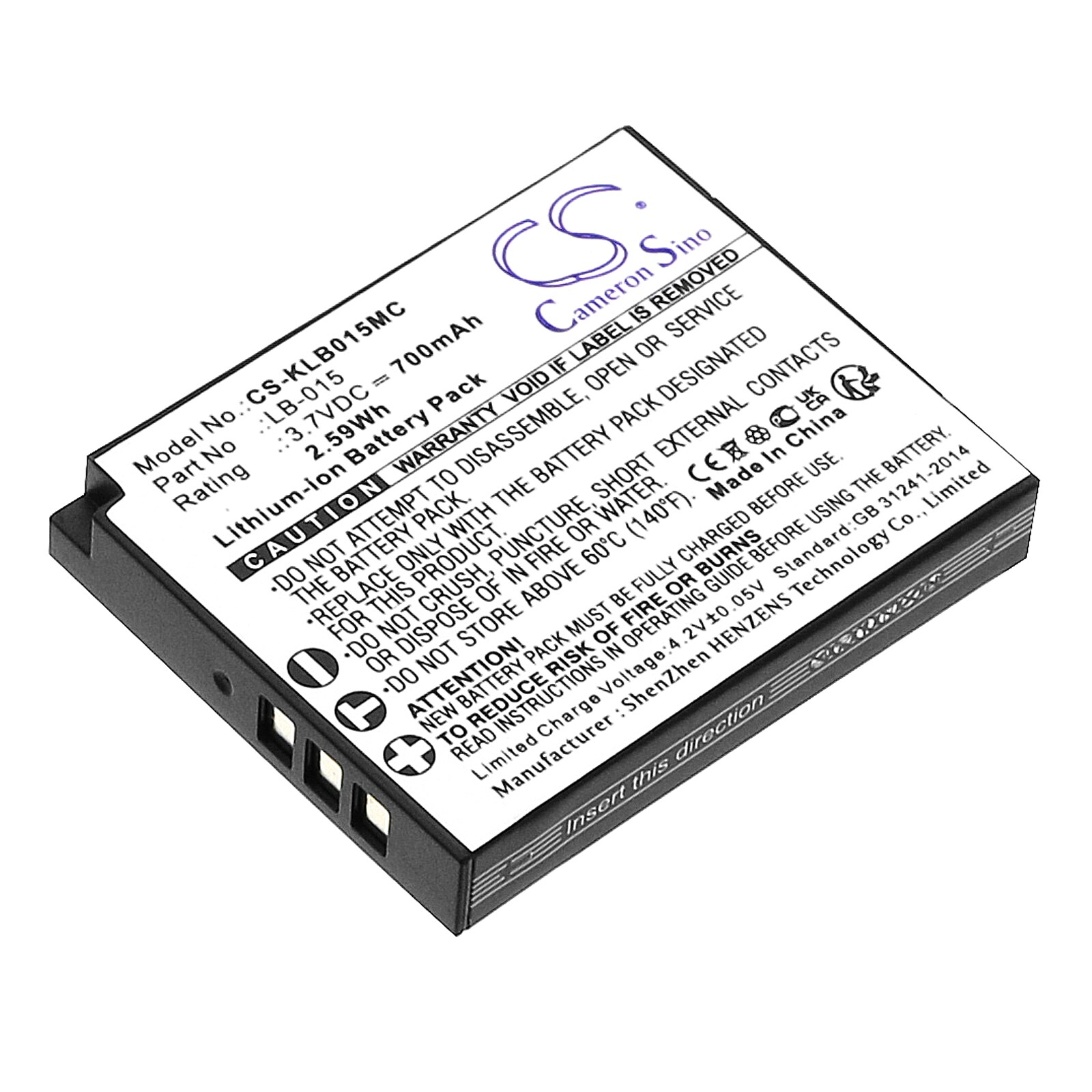 Batteri till Kamera för KODAK WPZ2