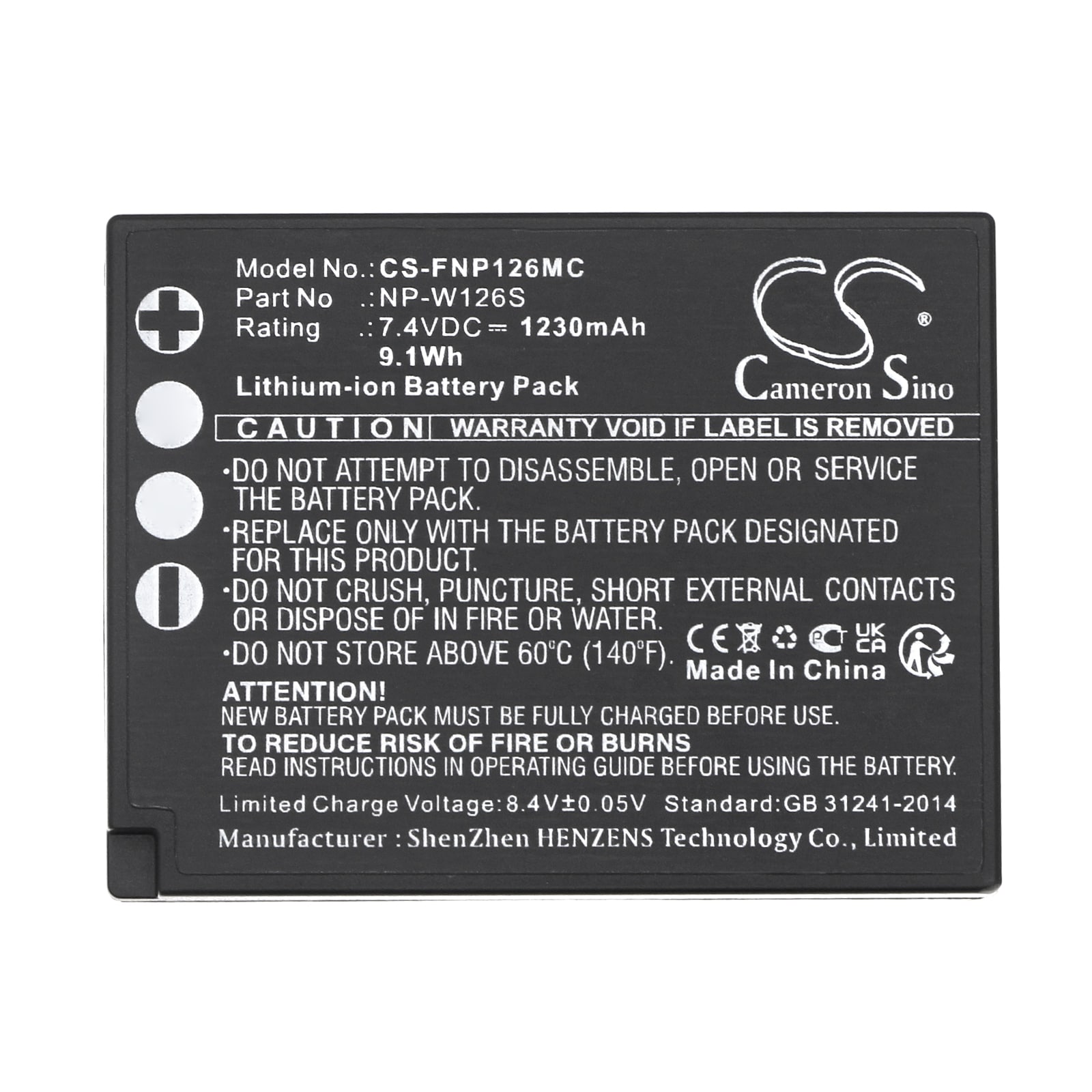 Batteri till Kamera för Fujifilm FinePix X-A1, FinePix X-E2, X-T10 m.fl.