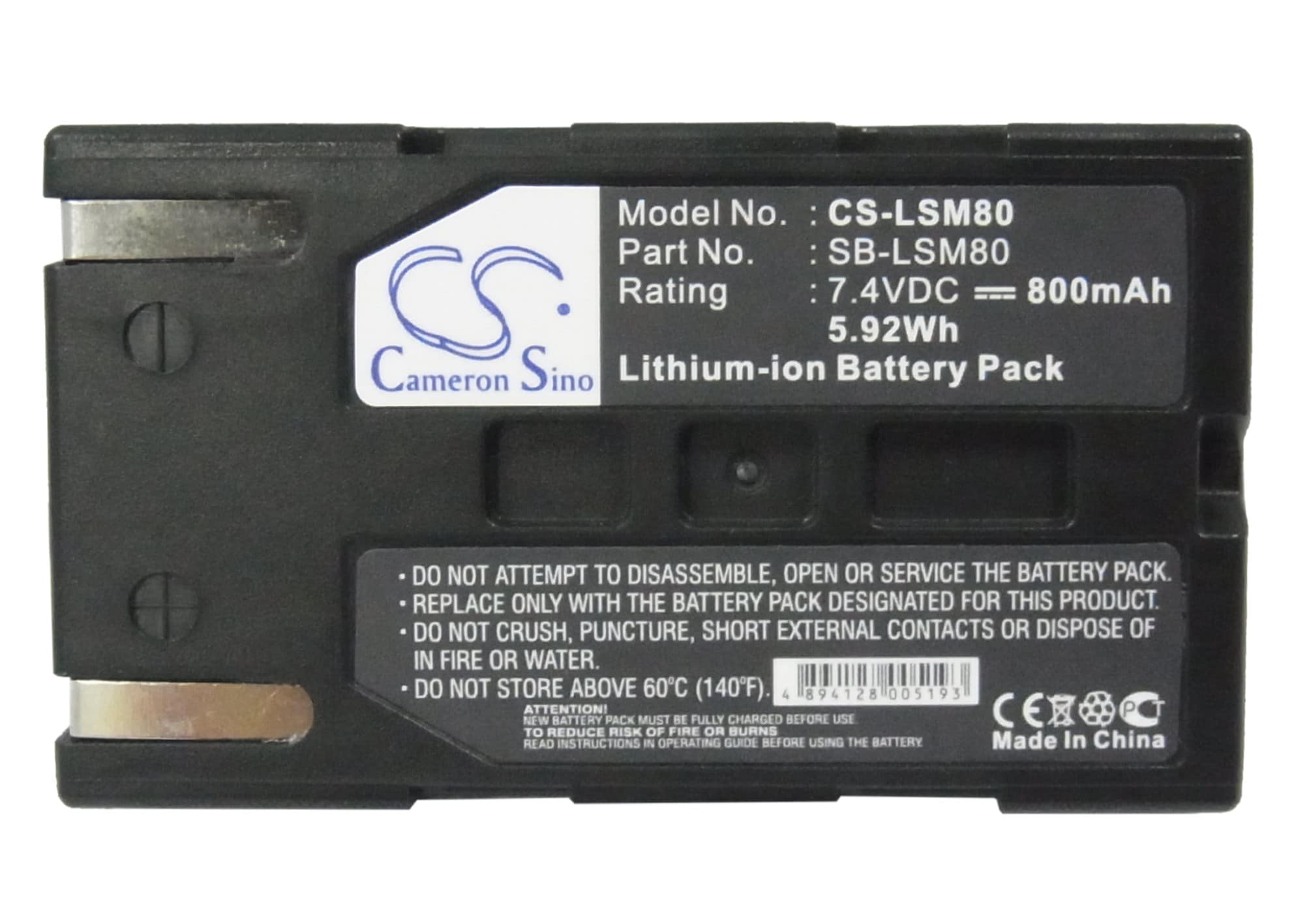 Batteri till Kamera för Samsung VP-D351i, VP-DC161Wi, VP-D965W m.fl.