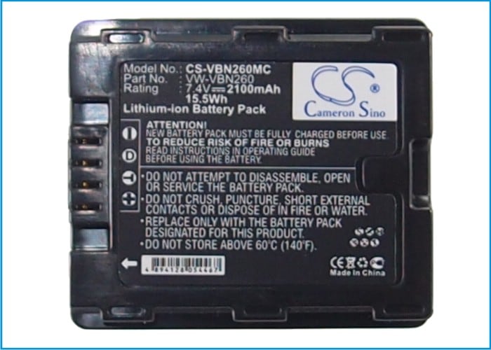 Batteri till Kamera för Panasonic HDC-TM900, HDC-HS900, HDC-SD900 m.fl.