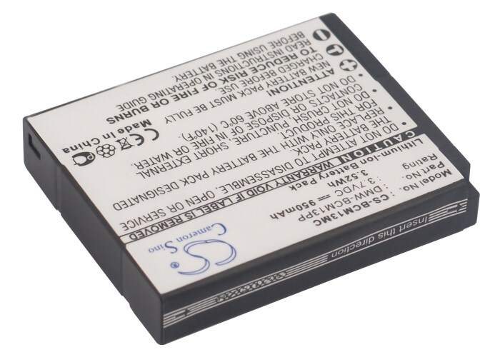 Batteri till Kamera för Panasonic Lumix DMC-TZ41, Lumix DMC-ZS30, Lumix DMC-TS5 m.fl.