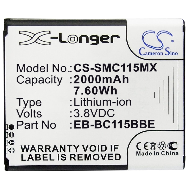Batteri till Kamera för Samsung Galaxy S5 Zoom, Galaxy K zoom, SM-C111 m.fl.