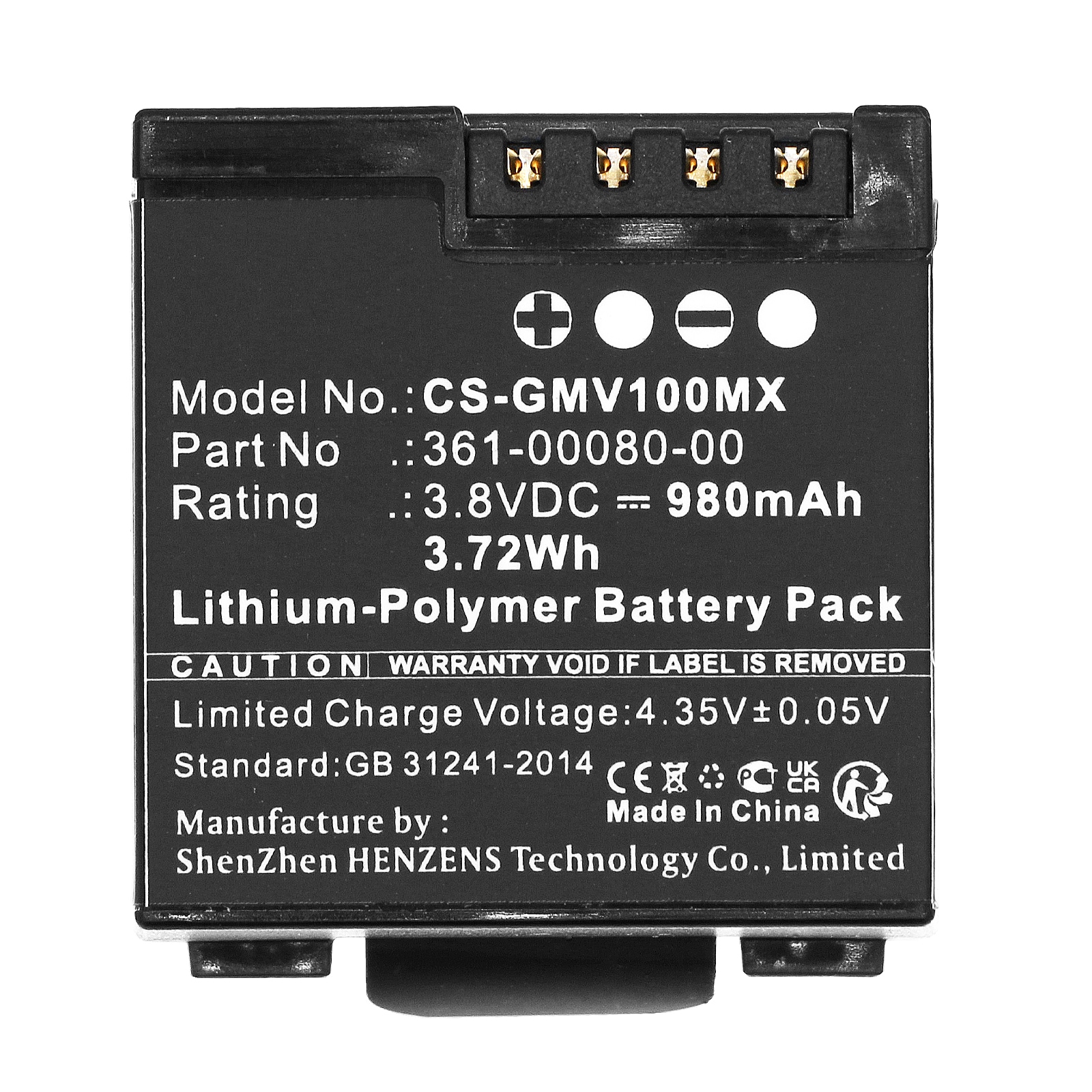 Batteri till Kamera för Garmin Virb X, VIRB XE, Virb X Compact