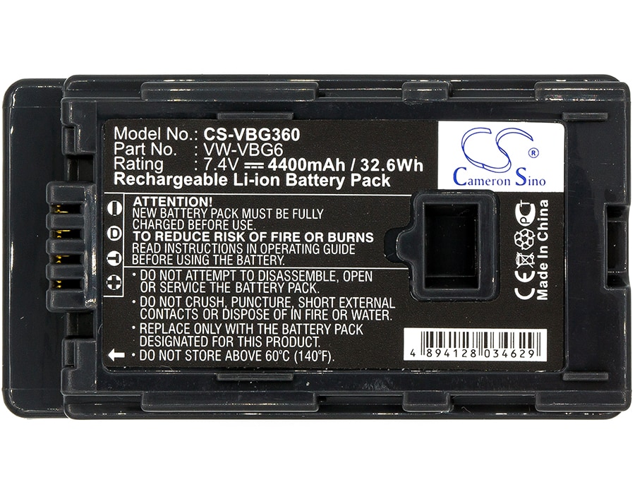 Batteri till Kamera för Panasonic HDC-HS300, HDC-TM300, HDC-HS250 m.fl.