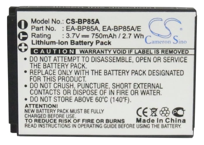 Batteri till Kamera för Samsung WB210, SH100, PL210 m.fl.