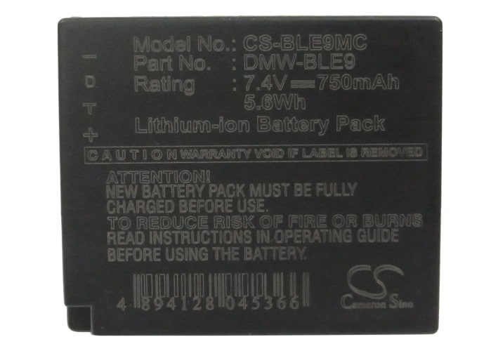 Batteri till Kamera för Panasonic Lumix DMC-GF3, Lumix DMC-GF3K, Lumix DMC-GF3R m.fl.
