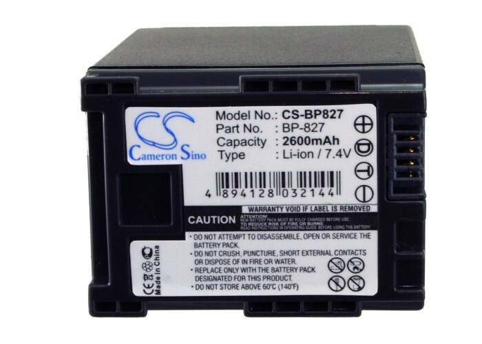 Batteri till Kamera för Canon Vixia HF10, Vixia HF11, Vixia HF100 m.fl.