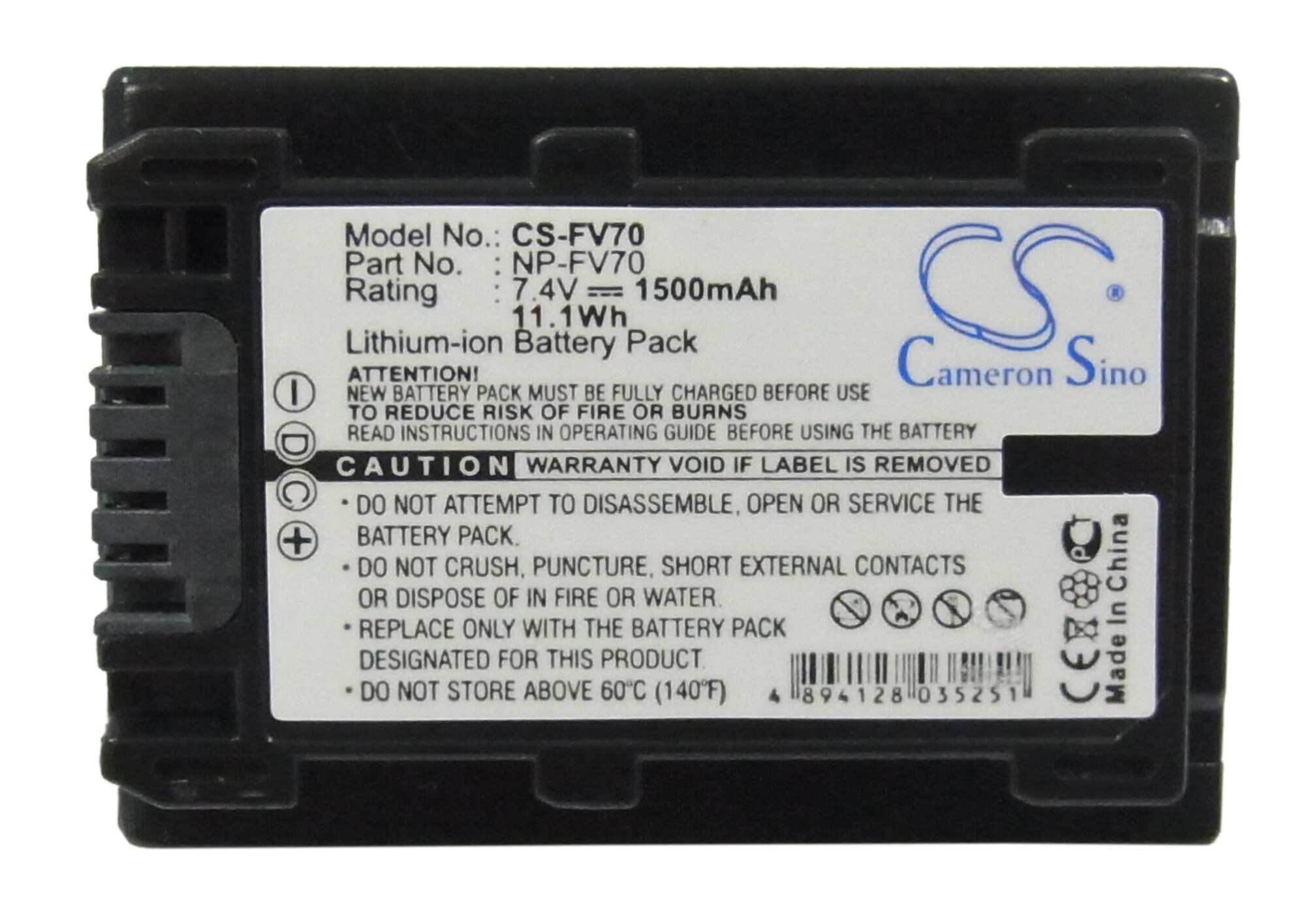 Batteri till Kamera för Sony HDR-TG1, HDR-TG3E, HDR-TG5 m.fl.