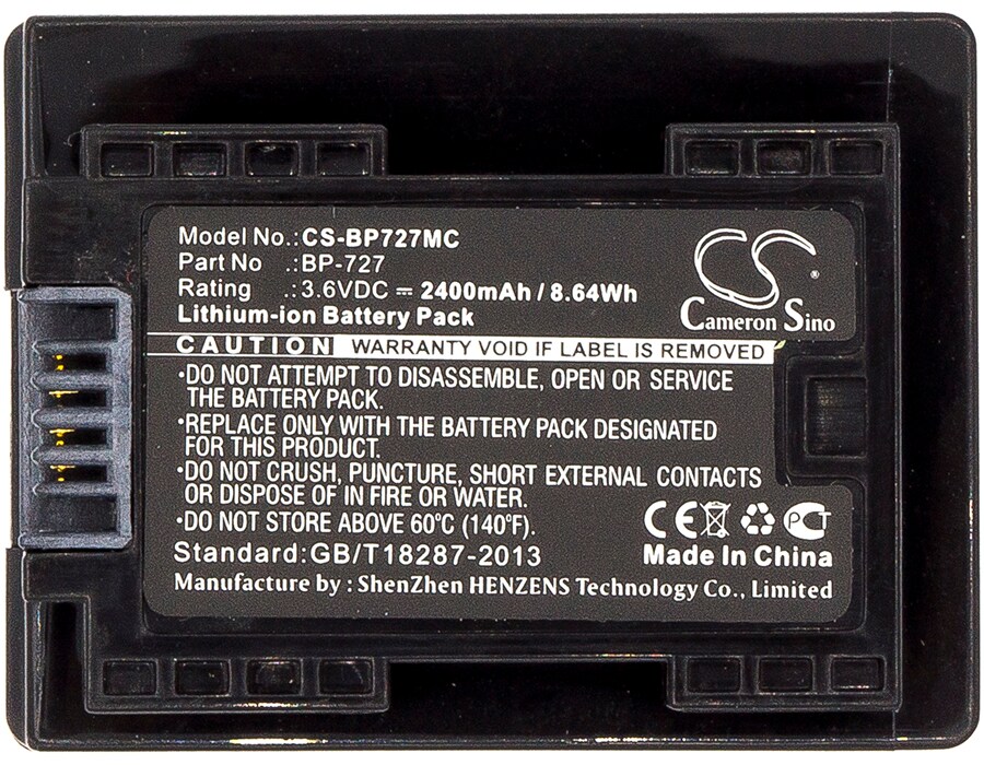 Batteri till Kamera för Canon VIXIA HF M52, VIXIA HF M50, VIXIA HF M500 m.fl.
