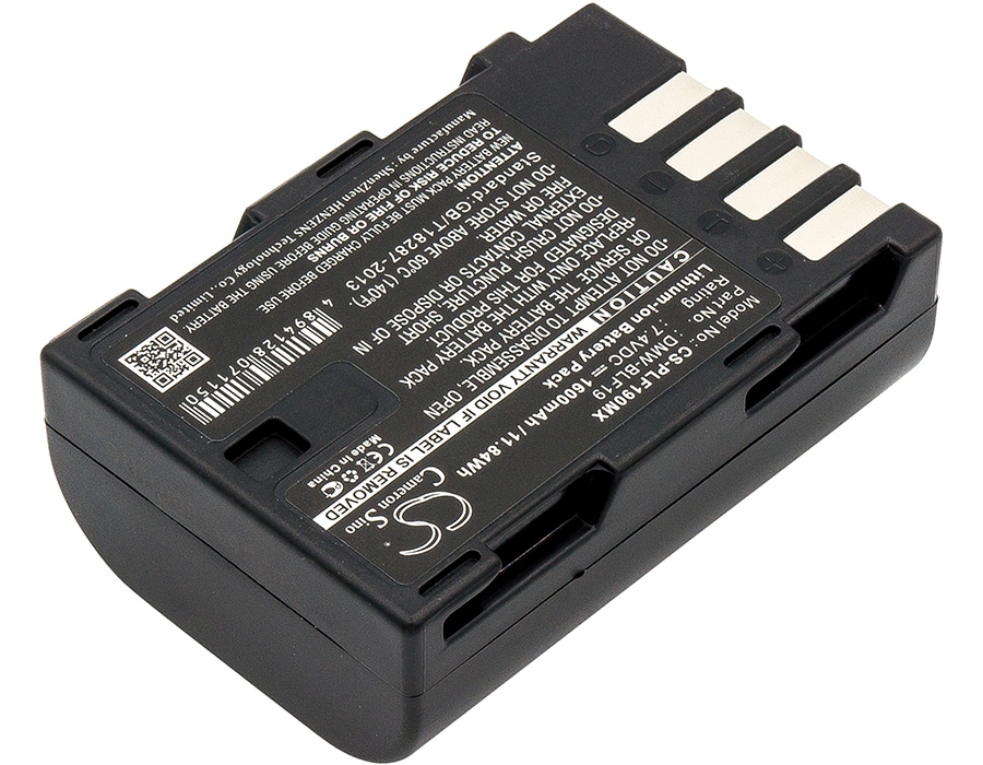 Batteri till Kamera för Panasonic Lumix DMC-GH3, Lumix DMC-GH3A, Lumix DMC-GH3AGK m.fl.