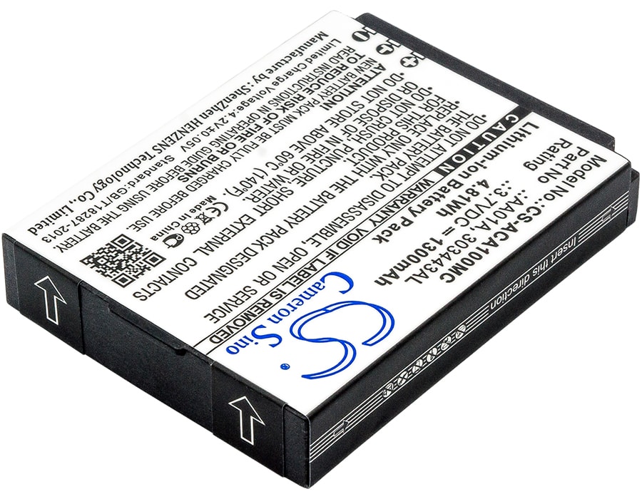 Batteri till Kamera för ACTIVEON LX, DX, LKA10W-B m.fl.