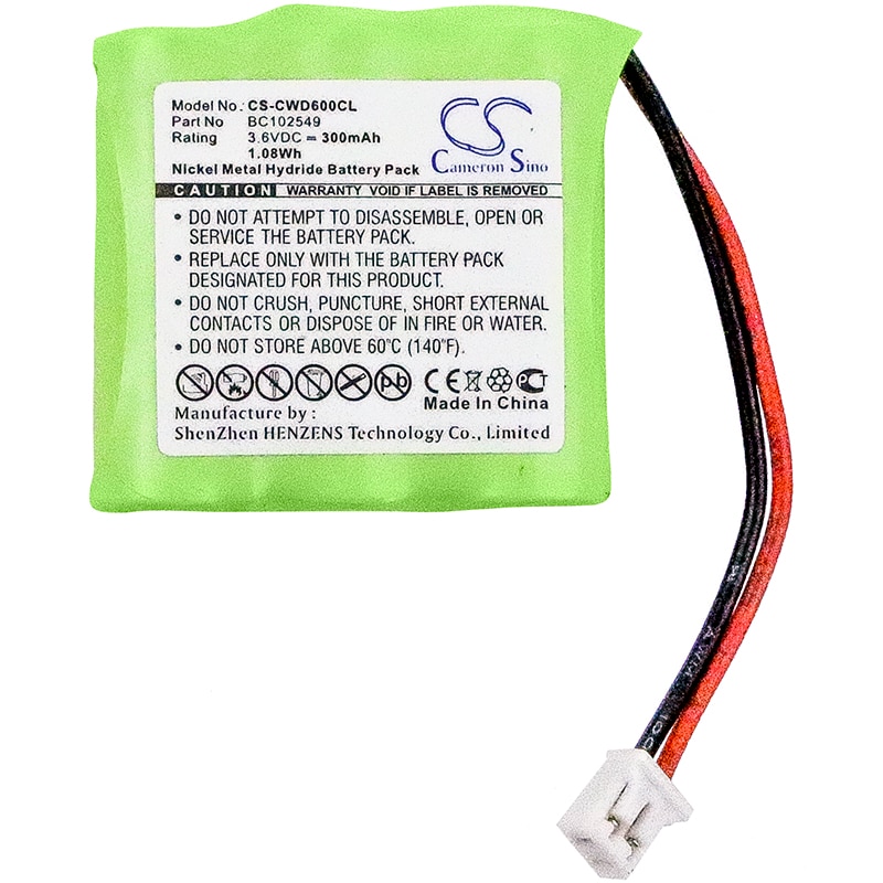 Batteri till Sladdlös telefon för Cable & Wireless CWD600, CWD700, CWD2000 m.fl.